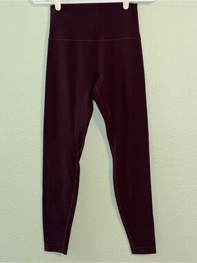 Lululemon dark burgundy leggings 6